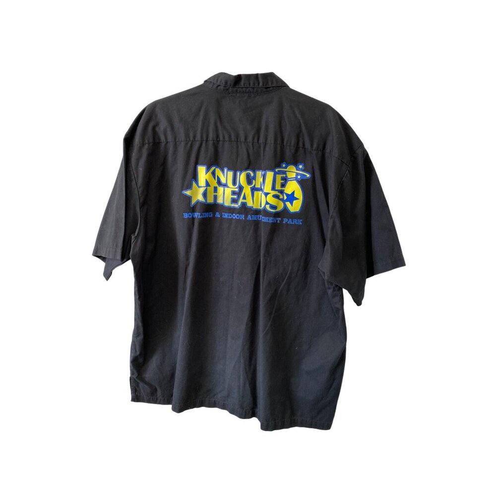 Port Authority Knuckleheads Bowling & Amusement Park Shirt XL Black & Blue - Picture 3 of 3